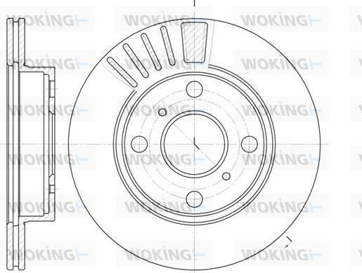 Woking D6825.10 - Kočioni disk www.molydon.hr