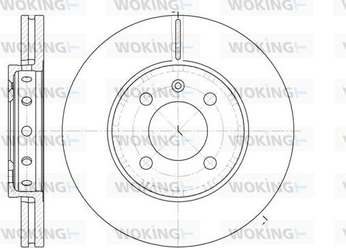 Woking D6826.10 - Kočioni disk www.molydon.hr