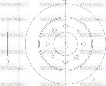 Woking D6874.00 - Kočioni disk www.molydon.hr