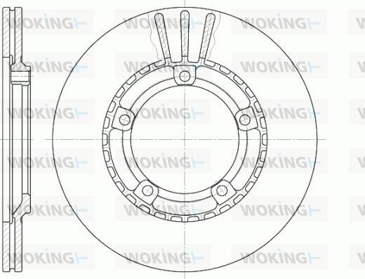 Woking D6870.10 - Kočioni disk www.molydon.hr