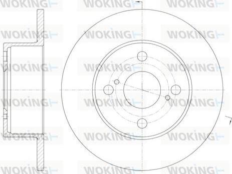 Woking D6871.00 - Kočioni disk www.molydon.hr