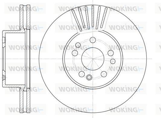 Woking D6353.10 - Kočioni disk www.molydon.hr