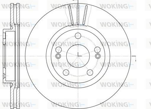 Woking D6301.10 - Kočioni disk www.molydon.hr