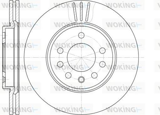 Woking D6319.10 - Kočioni disk www.molydon.hr