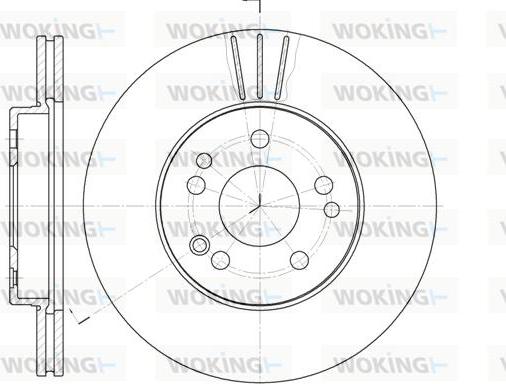 Woking D6314.10 - Kočioni disk www.molydon.hr