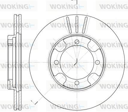 Woking D6389.10 - Kočioni disk www.molydon.hr