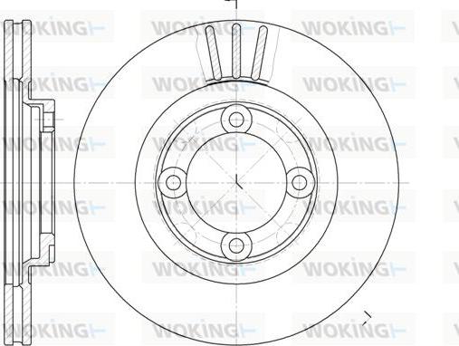 Woking D6385.10 - Kočioni disk www.molydon.hr