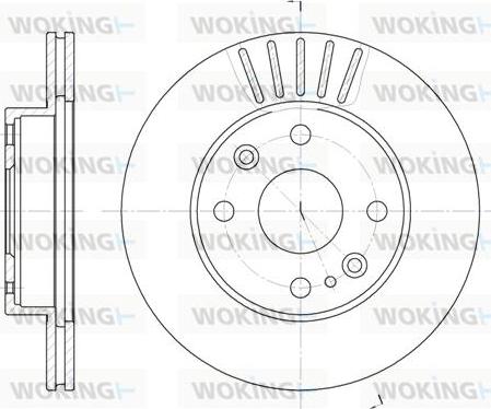 Woking D6386.10 - Kočioni disk www.molydon.hr