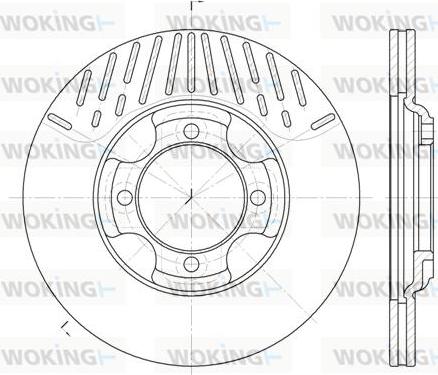 Woking D6381.10 - Kočioni disk www.molydon.hr