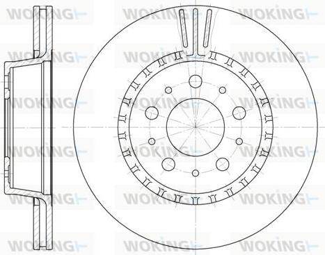 Woking D6325.10 - Kočioni disk www.molydon.hr