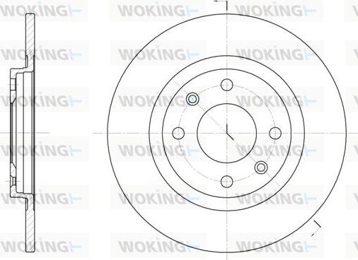 Woking D6241.01 - Kočioni disk www.molydon.hr