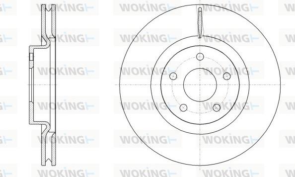 Woking D62556.10 - Kočioni disk www.molydon.hr