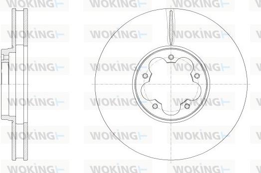 Woking D62560.10 - Kočioni disk www.molydon.hr