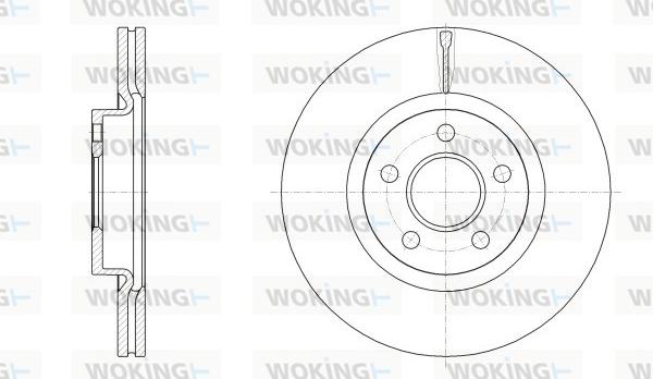 Woking D62561.10 - Kočioni disk www.molydon.hr