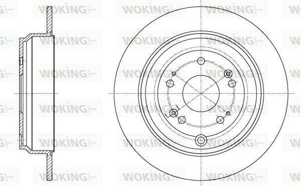 Woking D62515.00 - Kočioni disk www.molydon.hr