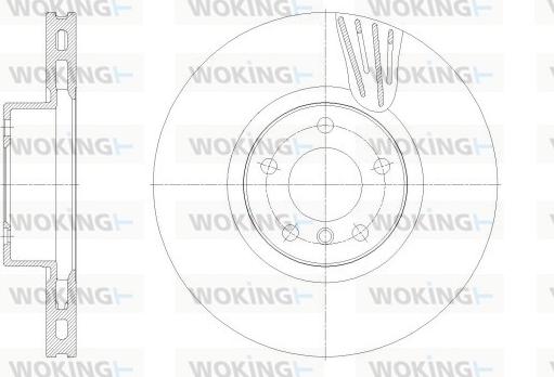 Woking D62529.11 - Kočioni disk www.molydon.hr