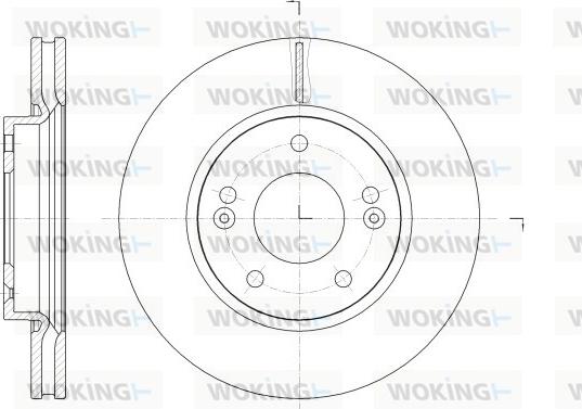 Woking D62523.10 - Kočioni disk www.molydon.hr