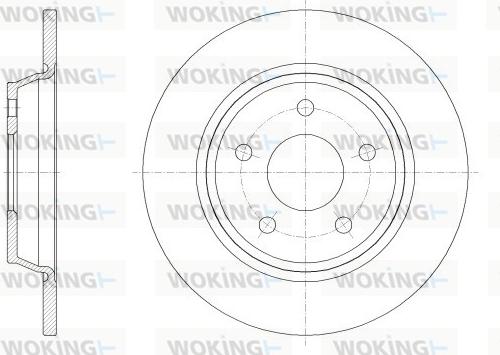 Woking D62522.00 - Kočioni disk www.molydon.hr