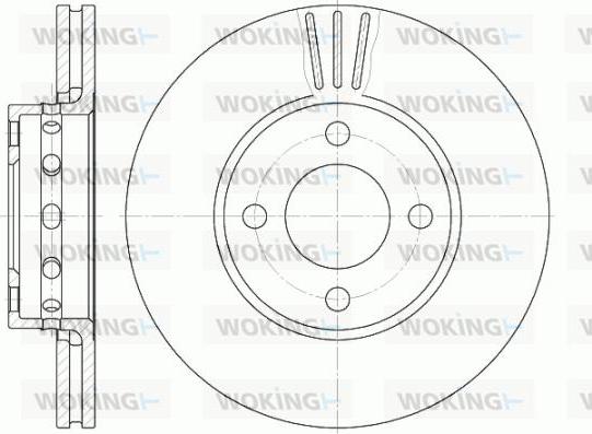 Woking D6267.10 - Kočioni disk www.molydon.hr