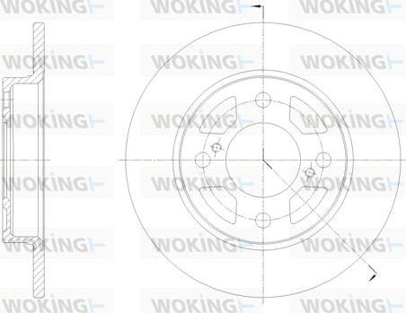 Woking D62099.00 - Kočioni disk www.molydon.hr