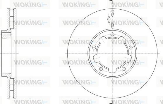 Woking D62091.10 - Kočioni disk www.molydon.hr