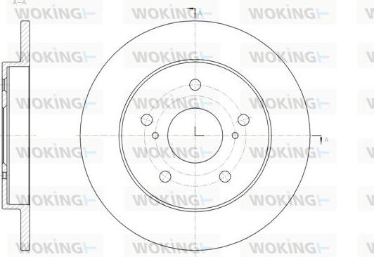 Woking D62040.00 - Kočioni disk www.molydon.hr