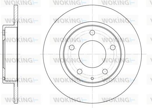 Woking D6206.00 - Kočioni disk www.molydon.hr