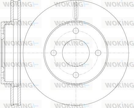 Woking D62060.10 - Kočioni disk www.molydon.hr