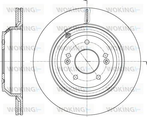 Woking D62068.10 - Kočioni disk www.molydon.hr