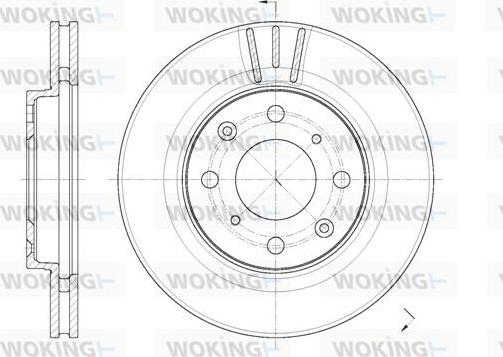 Woking D62086.10 - Kočioni disk www.molydon.hr