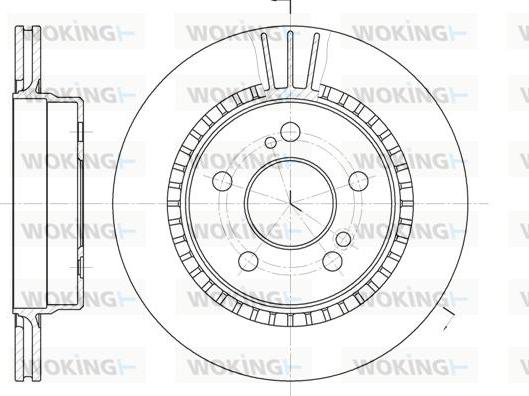 Woking D62036.10 - Kočioni disk www.molydon.hr