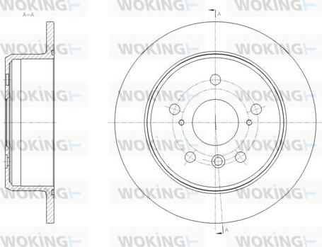 Woking D62033.00 - Kočioni disk www.molydon.hr