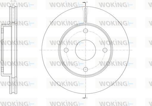 Woking D62071.10 - Kočioni disk www.molydon.hr