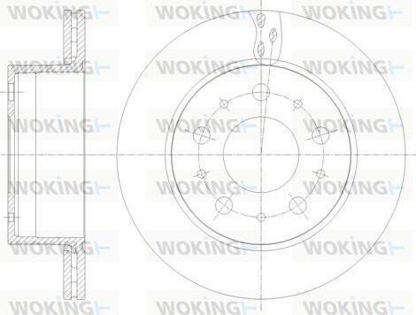 Woking D62109.10 - Kočioni disk www.molydon.hr