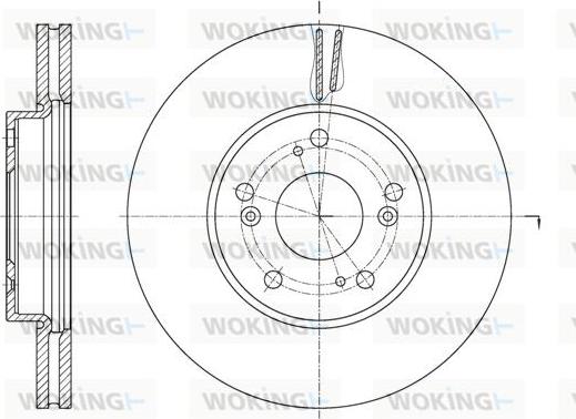 Woking D62107.10 - Kočioni disk www.molydon.hr