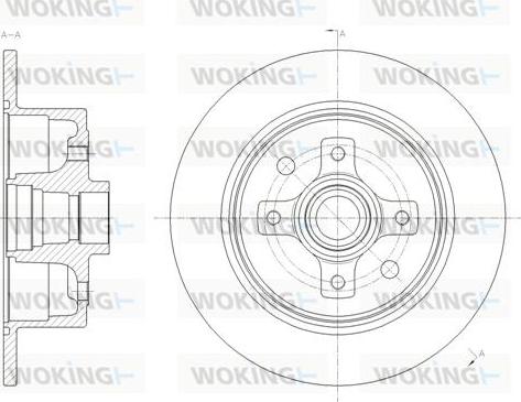 Woking D6217.00 - Kočioni disk www.molydon.hr