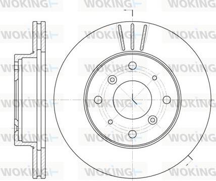 Woking D6225.10 - Kočioni disk www.molydon.hr