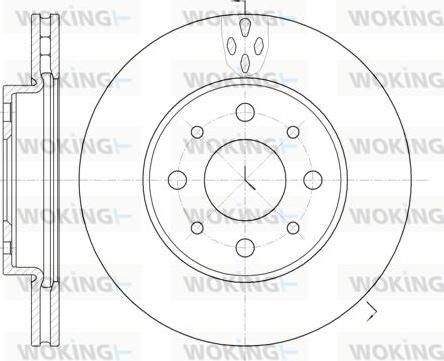 Woking D6745.10 - Kočioni disk www.molydon.hr