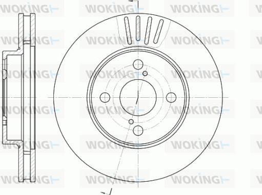 Woking D6742.10 - Kočioni disk www.molydon.hr