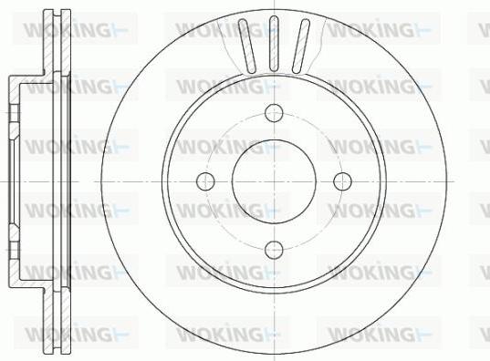 Woking D6761.10 - Kočioni disk www.molydon.hr