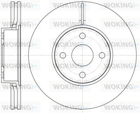 Woking D6704.10 - Kočioni disk www.molydon.hr