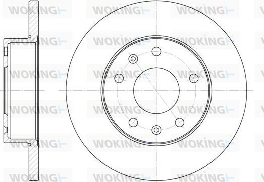 Woking D6721.00 - Kočioni disk www.molydon.hr