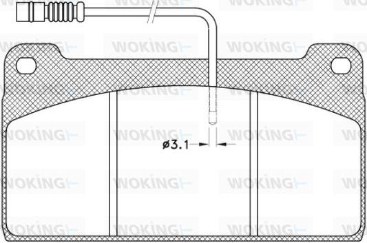 Woking JSA 9233.40 - Komplet Pločica, disk-kočnica www.molydon.hr