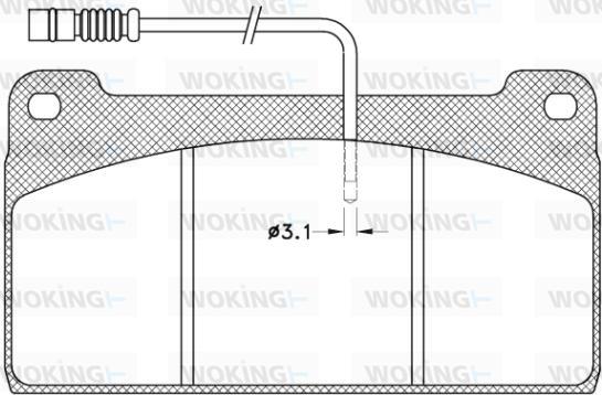 Woking JSA 9233.41 - Komplet Pločica, disk-kočnica www.molydon.hr