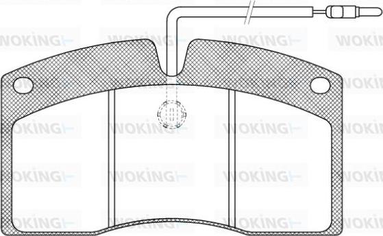 Woking JSA 4053.40 - Komplet Pločica, disk-kočnica www.molydon.hr