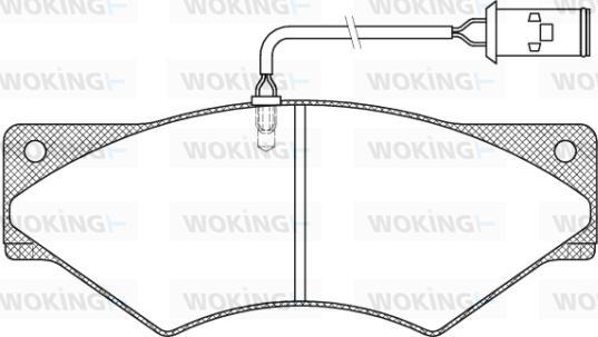 Woking JSA 5363.40 - Komplet Pločica, disk-kočnica www.molydon.hr