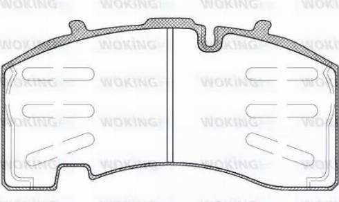 Woking JSA 11743.10 - Komplet Pločica, disk-kočnica www.molydon.hr