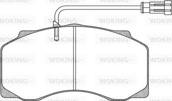 Woking JSA 7613.40 - Komplet Pločica, disk-kočnica www.molydon.hr