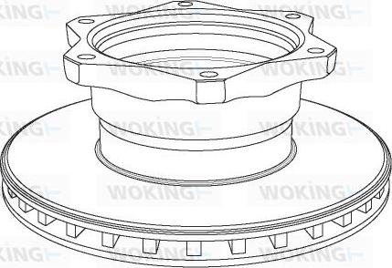 Woking NSA1058.20 - Kočioni disk www.molydon.hr