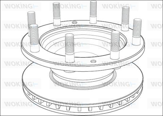 Woking NSA1003.20 - Kočioni disk www.molydon.hr